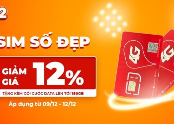 12.12 – Mua SIM số đẹp giảm giá 12%, tặng kèm gói cước data lên tới 180GB