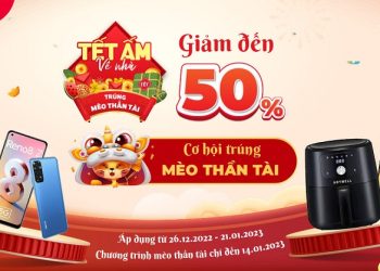 Tết ấm về nhà cùng Viettel Store: Giảm đến 50% cùng cơ hội trúng mèo thần tài