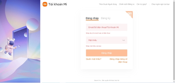 tìm điện thoại xiaomi
