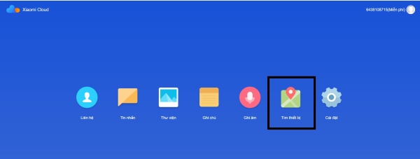 tìm điện thoại xiaomi