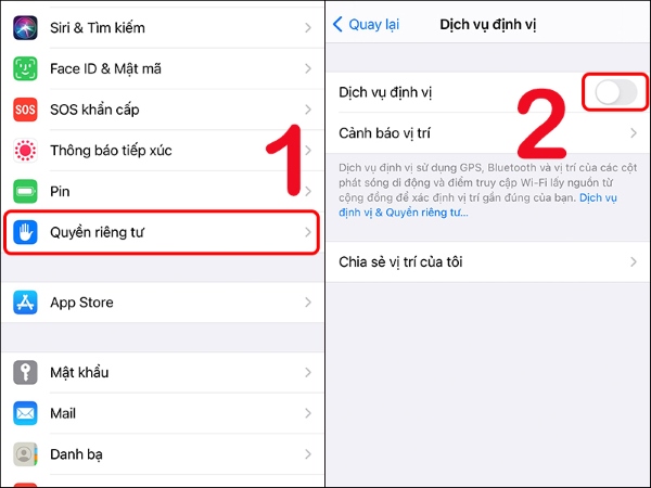 2 điện thoại dùng chung icloud