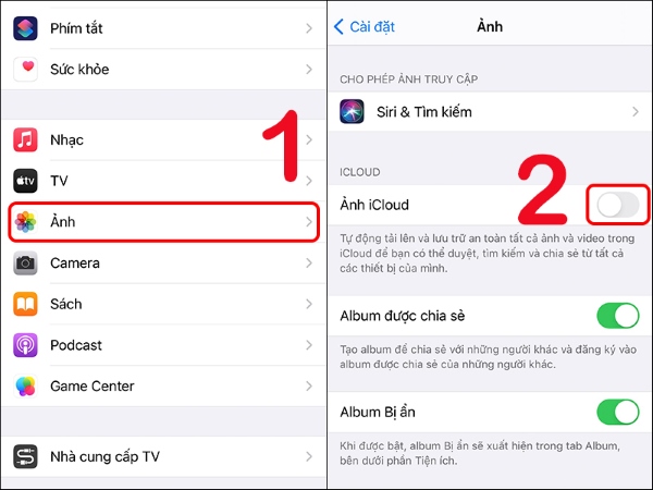 2 điện thoại dùng chung icloud