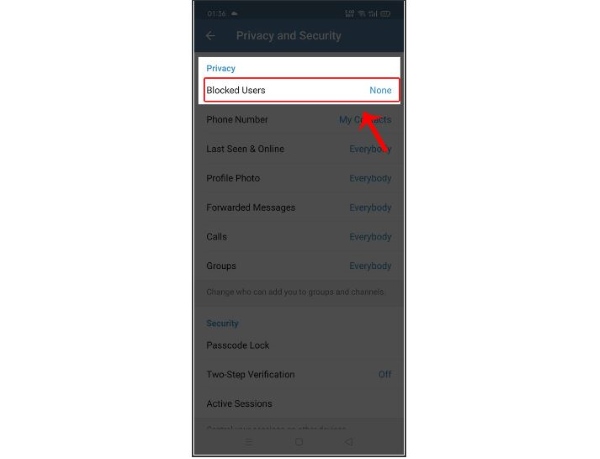cách chặn tin nhắn rác trên telegram