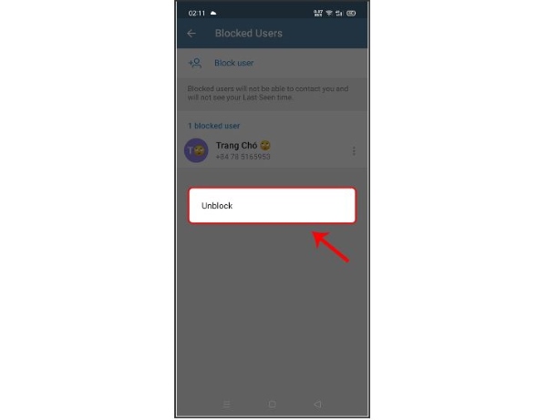 cách chặn tin nhắn rác trên telegram