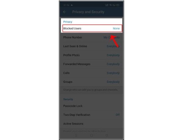 cách chặn tin nhắn rác trên telegram