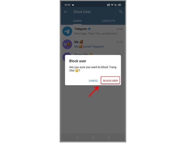cách chặn tin nhắn rác trên telegram