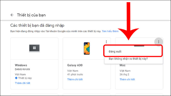cách đăng xuất google photo