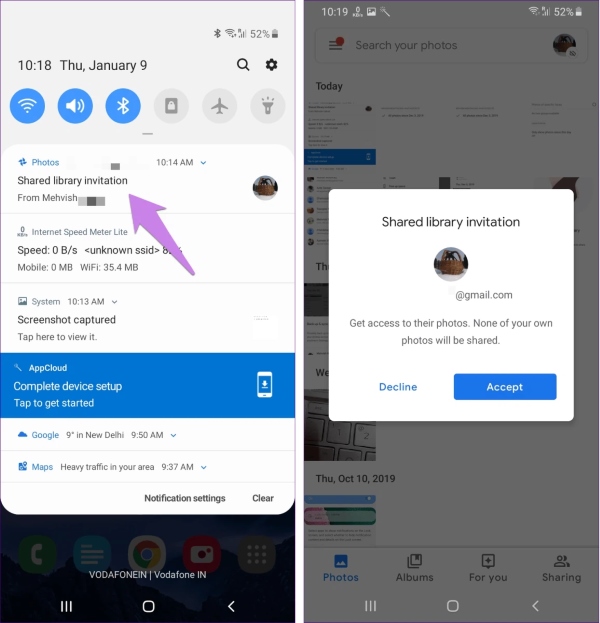 chuyển ảnh từ google photo sang tài khoản khác