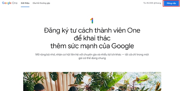 mua dung lượng google photo