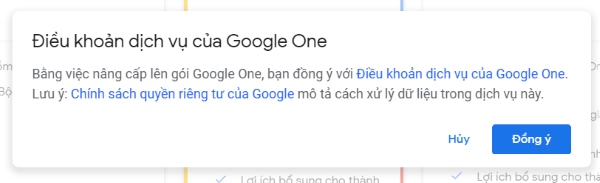 mua dung lượng google photo