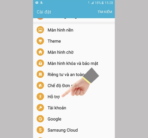 cách bật đèn flash khi có cuộc gọi đến samsung
