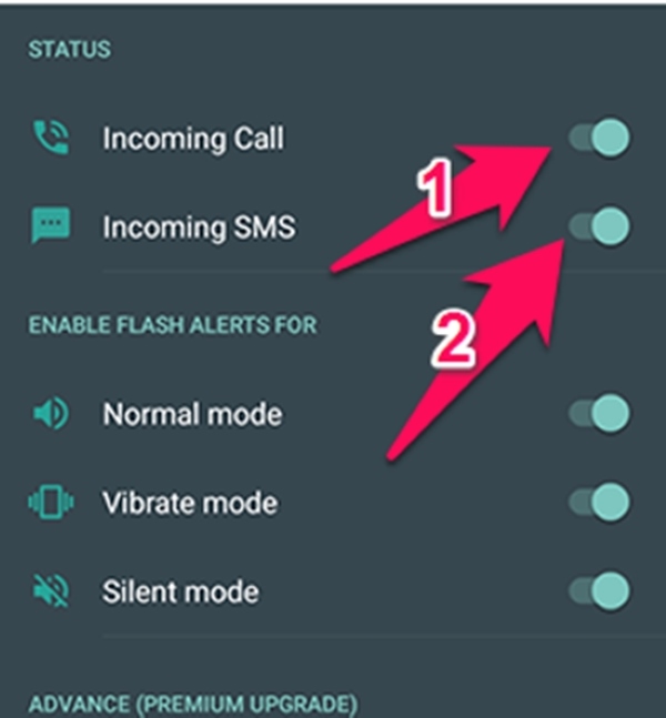 cách bật đèn flash khi có cuộc gọi đến samsung