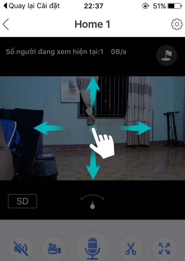 cách cài đặt camera trên điện thoại iphone: