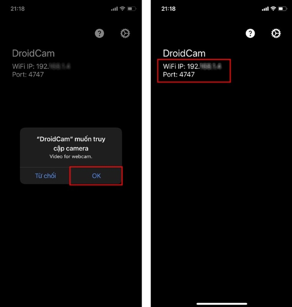 cách kết nối camera điện thoại với máy tính