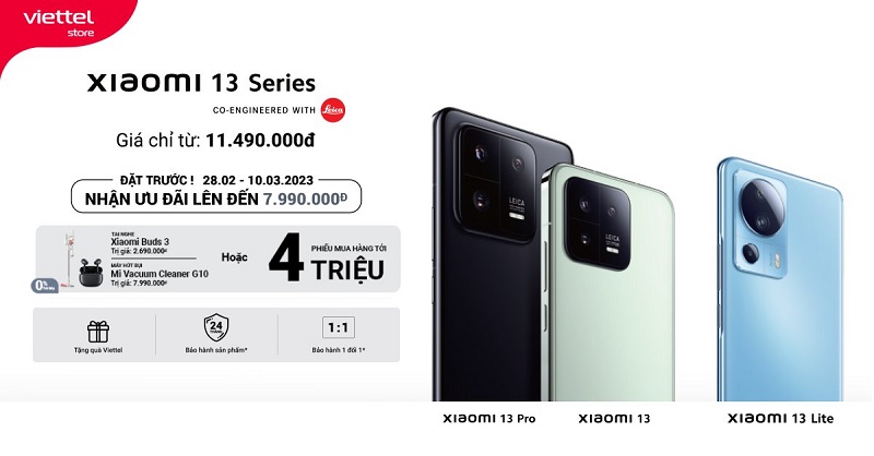 Đặt trước Xiaomi 13 Series nhận ngay bộ quà tặng lên đến 7.990.000đ