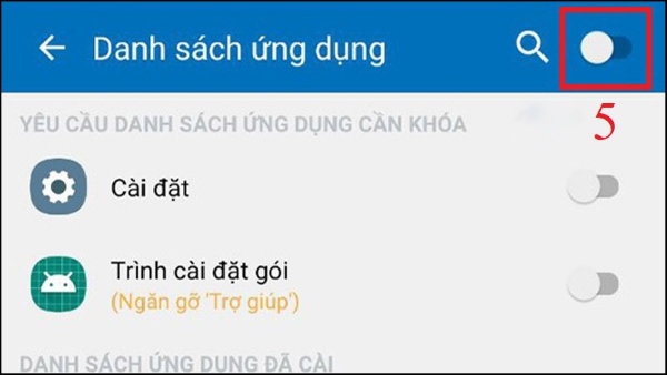 khóa ứng dụng trên điện thoại samsung