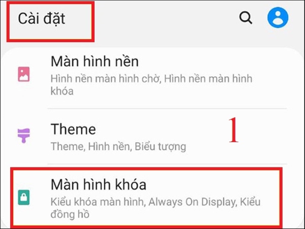 khóa ứng dụng trên điện thoại samsung