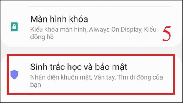 khóa ứng dụng trên điện thoại samsung