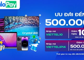 Giảm đến 500.000 đồng khi mua các sản phẩm và thanh toán qua ZaloPay tại Viettel Store