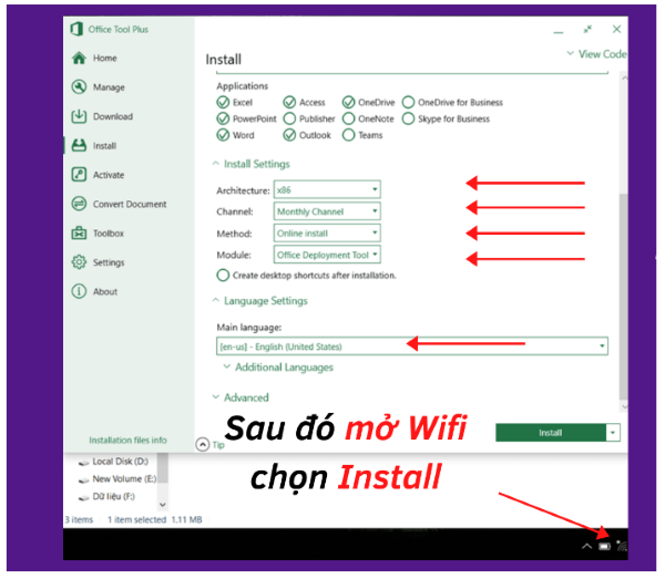 cài Office cho Win 11 miễn phí