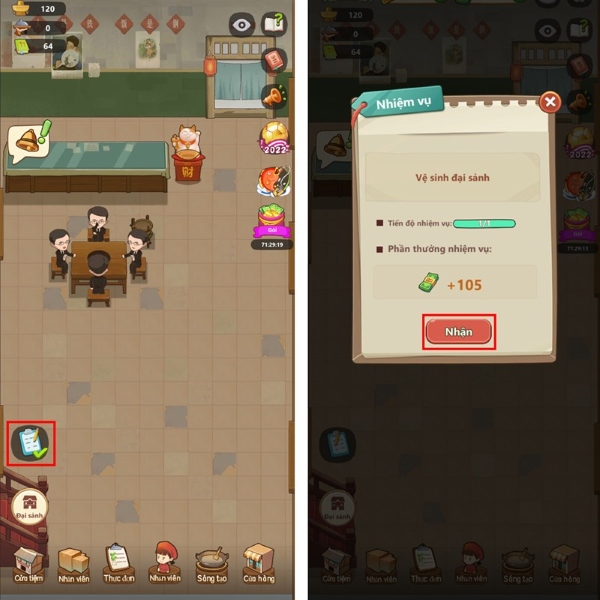 code tiệm lẩu đường hạnh phúc