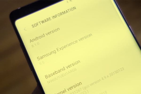 màn hình samsung bị ám vàng