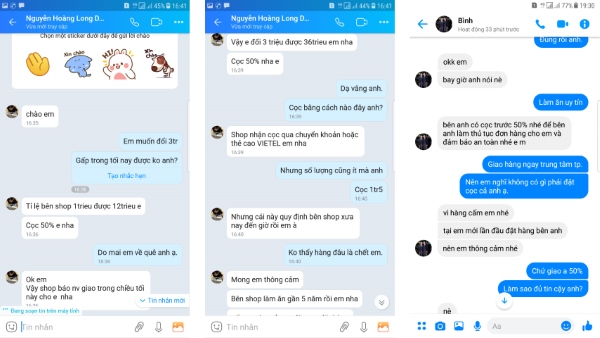 những tin nhắn lừa đảo trên Facebook