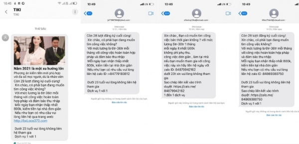 những tin nhắn lừa đảo trên Facebook