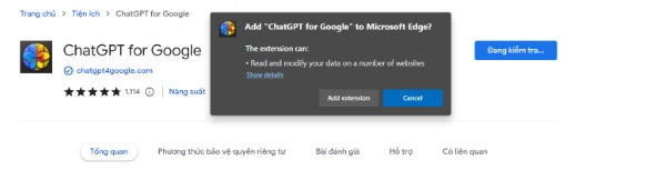 tích hợp ChatGPT vào Google Search
