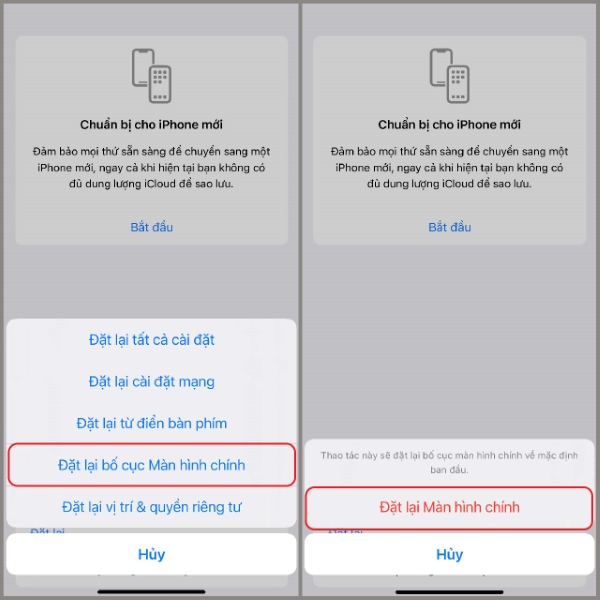 ứng dụng bị ẩn