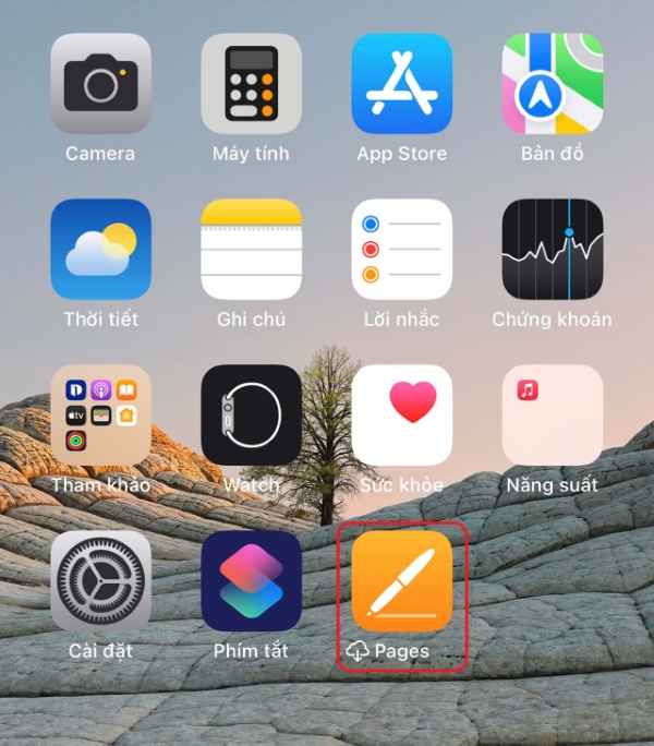 ứng dụng bị ẩn