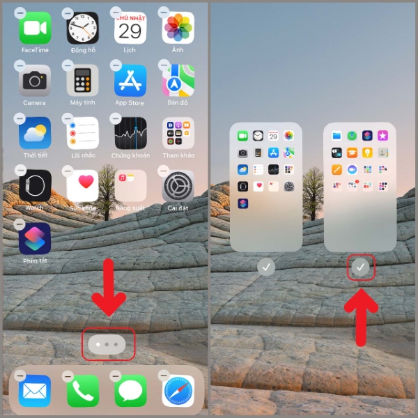 ứng dụng bị ẩn