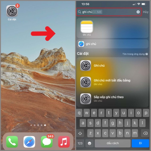 ứng dụng bị ẩn