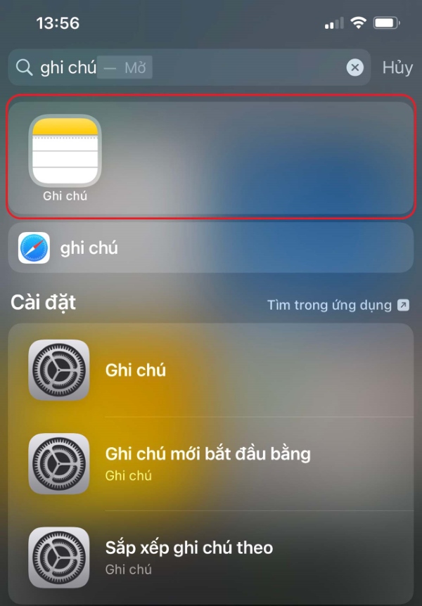 ứng dụng bị ẩn