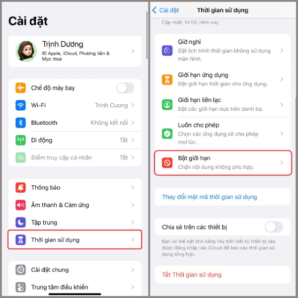 ứng dụng bị ẩn