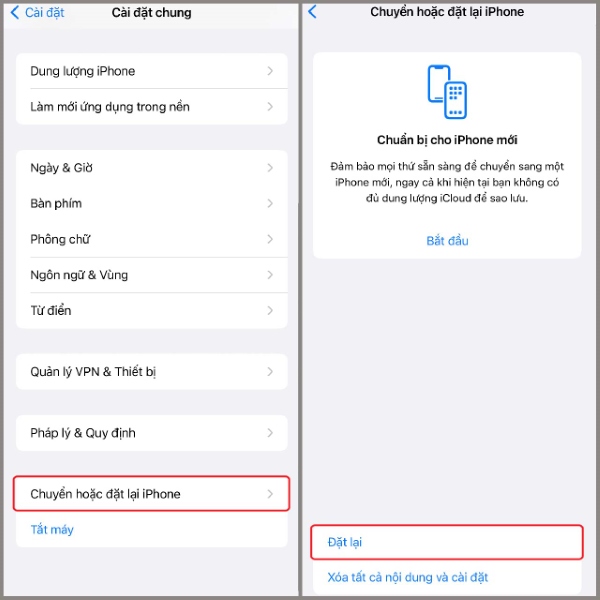 ứng dụng bị ẩn