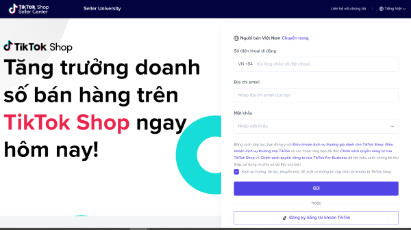 cách tạo tiktok shop