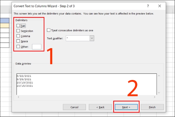 định dạng ngày tháng trong excel