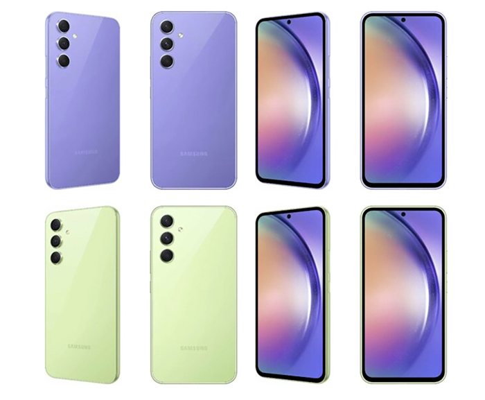 Điện thoại được trang bị 4 màu sắc bao gồm đen, trắng, tím và xanh