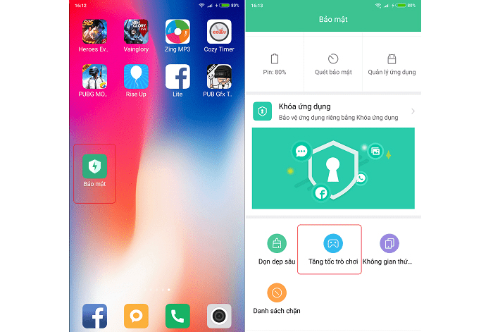 Chọn tăng tốc trò chơi