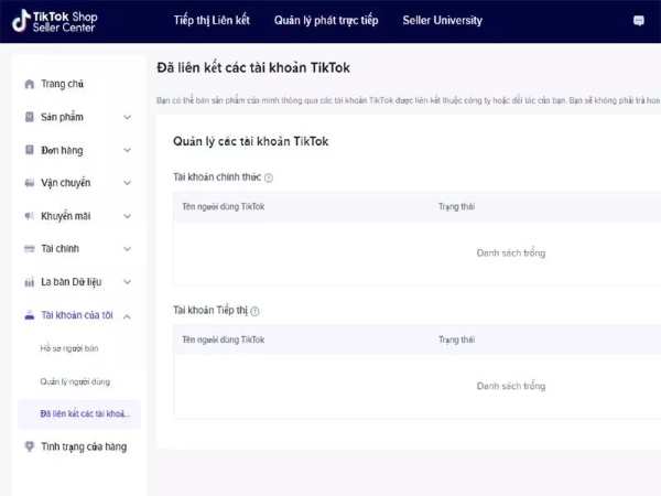 liên kết tiktok shop