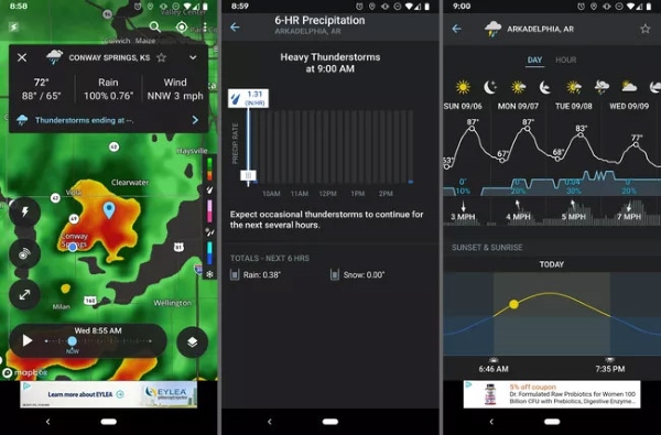 app dự báo thời tiết chính xác nhất