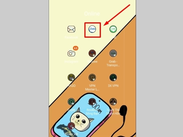 bật mini chat Zalo trên iPhone