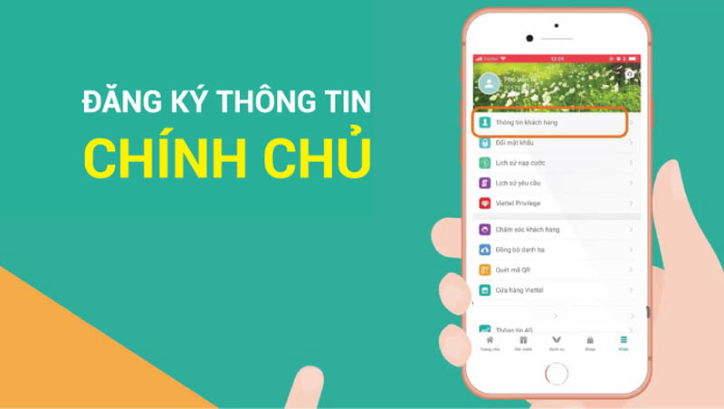 đăng ký SIM chính chủ Viettel