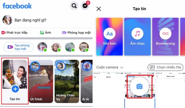 cách tạo tin nổi bật trên Facebook