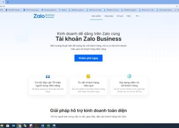 Hướng dẫn chi tiết cách đăng ký Zalo Business đơn giản