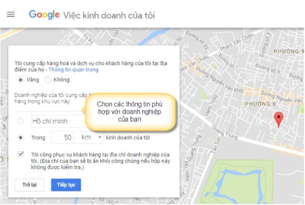 đo khoảng cách trên Google Maps