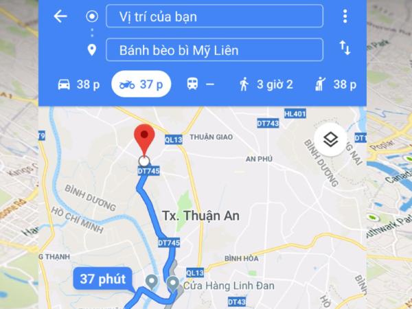 đo khoảng cách trên Google Maps
