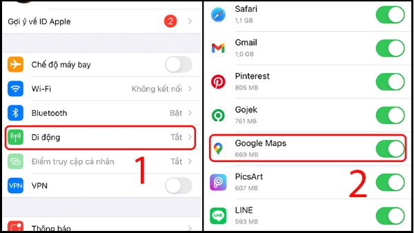 Google Maps không chỉ đường