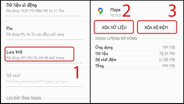 Google Maps không chỉ đường